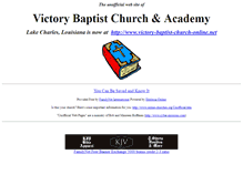 Tablet Screenshot of lake-charles.victory-baptist-church.us