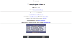 Desktop Screenshot of harlingen-tx.victory-baptist-church.us