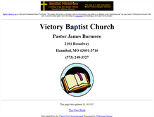 Tablet Screenshot of hannibal.victory-baptist-church.us